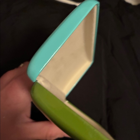 vintage Kate Spade Aqua  and green Eyeglasses Case - Picture 3 of 3